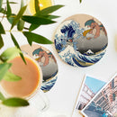 Blastoise Charizard The Great Wave 2 Ceramic Drink Coasters