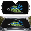 Blue TMNT Ninja Mutant Teenage Zip Custom Car Windshield Sunshades