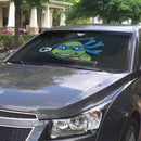 Blue TMNT Ninja Mutant Teenage Zip Custom Car Windshield Sunshades