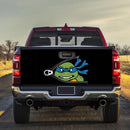 Blue TMNT Ninja Mutant Teenage Zipper Truck Tailgate Decal Sticker
