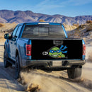 Blue TMNT Ninja Mutant Teenage Zipper Truck Tailgate Decal Sticker