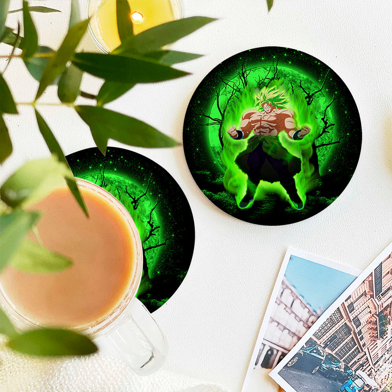 Broly Moonlight Ceramic Drink Coasters