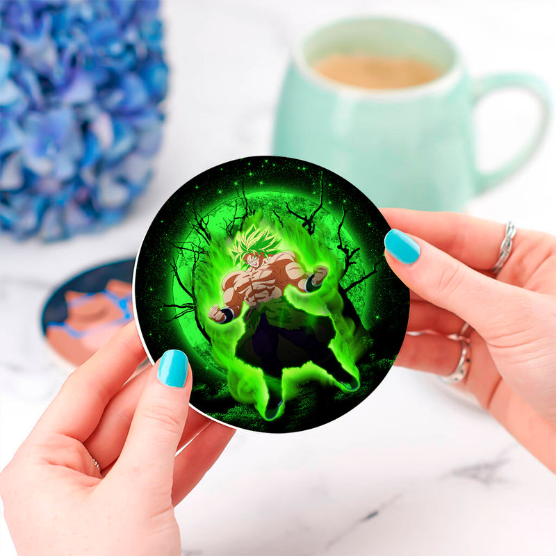 Broly Moonlight Ceramic Drink Coasters