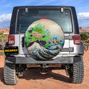 Broly Vs Gogeta Dragon Ball The Great Wave Japan Car Spare Tire Cover