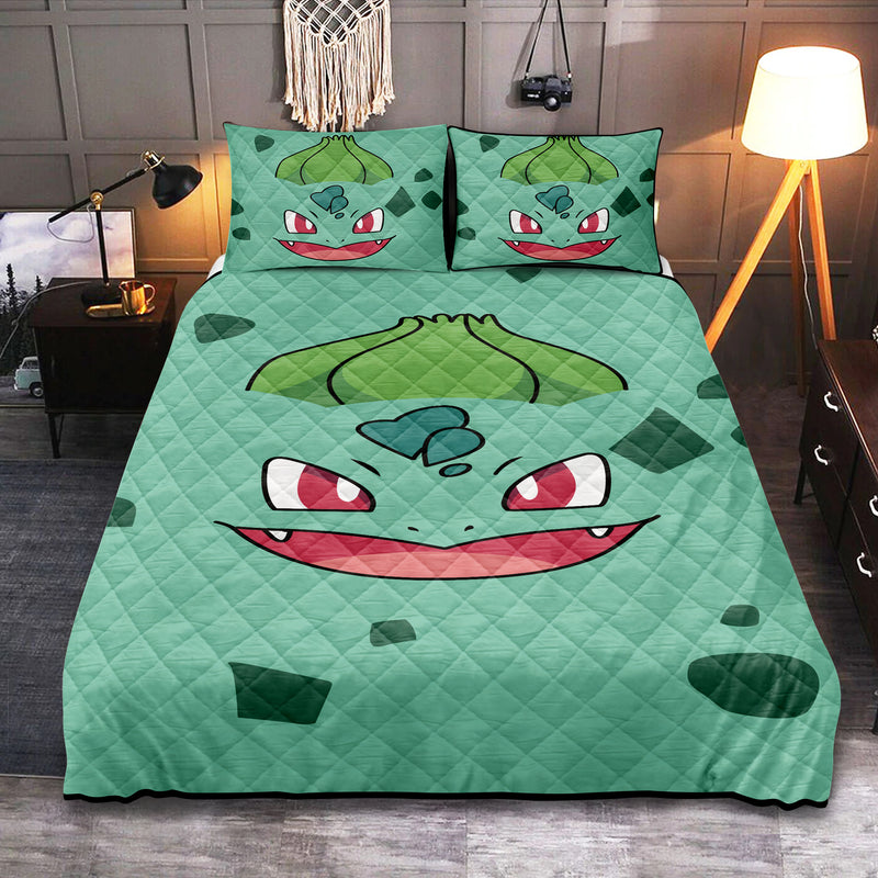 Bulbasaur Pokemon Quilt Bed Sets