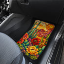 Cactus Stained Glass Car Floor Mats