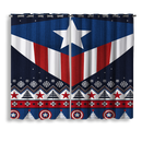 Captain America Christmas Window Curtain