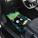 Cat Reading In Rainy Car Floor Mats
