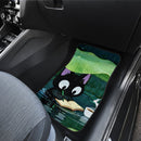 Cat Reading In Rainy Car Floor Mats