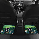 Cat Reading In Rainy Car Floor Mats