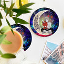 Chainsaw Man Love You To The Moon Galaxy Ceramic Drink Coasters