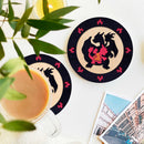 Charizard Evolution Ceramic Drink Coasters