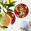 Charmander Rengoku Stained Glass Drink Coasters