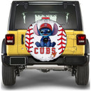 Chicago Cubs Car Spare Tire Cover With Camera Hole