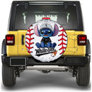 Chicago White Car Spare Tire Cover With Camera Hole