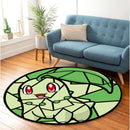 Chikorita Stained Glass Round Rug