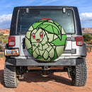 Chikorita Stained Glass Car Spare Tire Cover