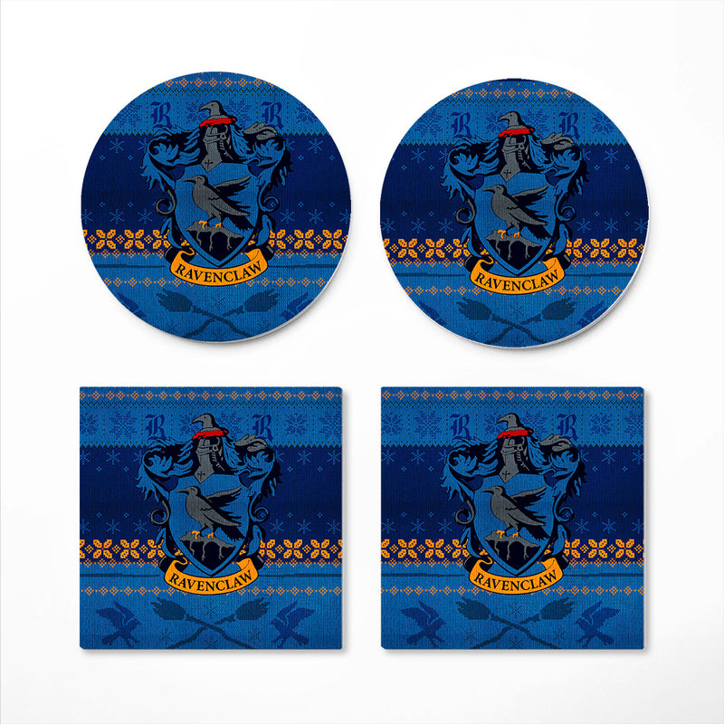 Christmas Ravenclaw Harry Potter Ceramic Drink Coasters