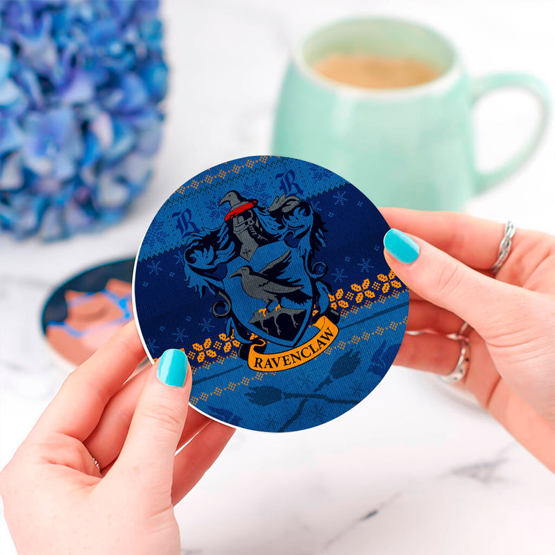 Christmas Ravenclaw Harry Potter Ceramic Drink Coasters