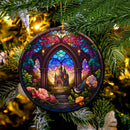 Church Stained Glass Mica Ornament Perfect Gift For Holiday