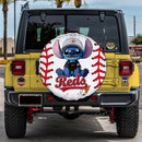 Cincinnati Reds Car Spare Tire Cover With Camera Hole