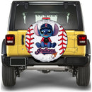 Cleveland Indians Car Spare Tire Cover With Camera Hole