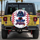 Cleveland Indians Car Spare Tire Cover With Camera Hole