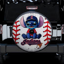 Cleveland Indians Car Spare Tire Cover With Camera Hole
