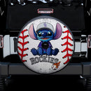 Colorado Rockies Car Spare Tire Cover With Camera Hole