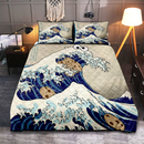 Cookie The Great Wave Quilt Bed Sets