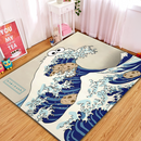 Cookie The Great Wave Rectangular Area Rug