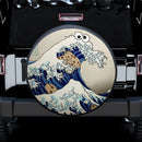 Cookie The Great Wave Jeep Car Spare Tire Cover