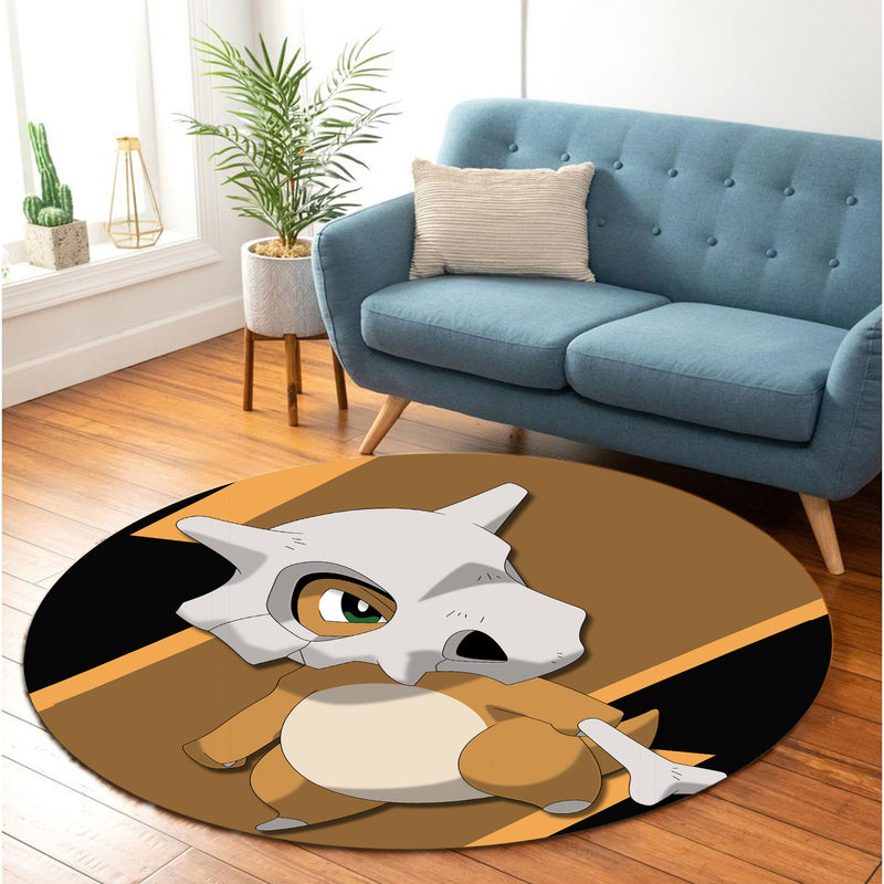 Cubone Pokemon Round Carpet Rug Bedroom Livingroom Home Decor