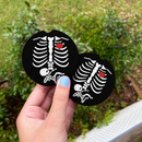 Cute Heart Skull Mom And Baby Car Coasters Auto Cup Holder
