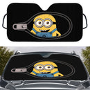 Cute Minion Zip Custom Car Windshield Sunshades