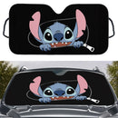 Cute Stitch Zip Custom Car Windshield Sunshades