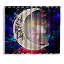 Darling In The Franxx Hiro And Zero Two Love You To The Moon Galaxy Window Curtain