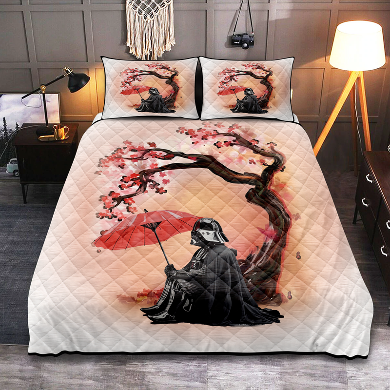 Darth Vader Cherry Blossom Quilt Bed Sets