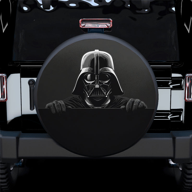 Darth Vader Peeking Wall Car Spare Tire Cover