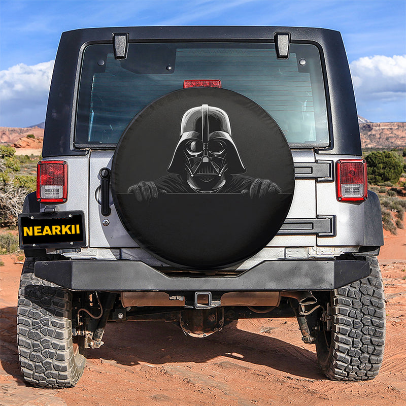 Darth Vader Peeking Wall Car Spare Tire Cover