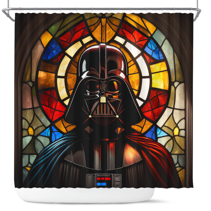 Darth Vader Star War Stained Glass Shower Curtain