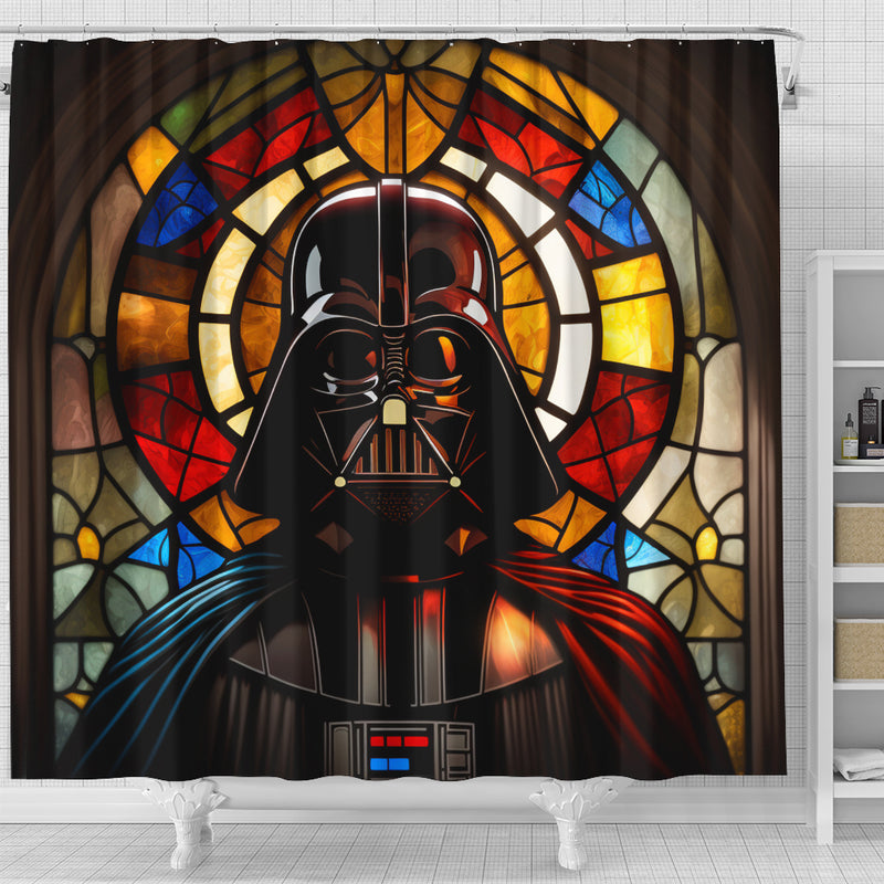 Darth Vader Star War Stained Glass Shower Curtain