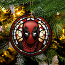 Deadpool Stained Glass Mica Ornament Perfect Gift For Holiday