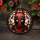 Deadpool Stained Glass Mica Ornament Perfect Gift For Holiday