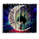 Deku My Hero Academia Anime Love You To The Moon Galaxy Window Curtain