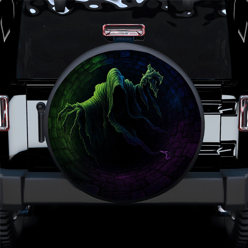 Glow in the Dark Ghost Jeep Car Spare Tire Cover