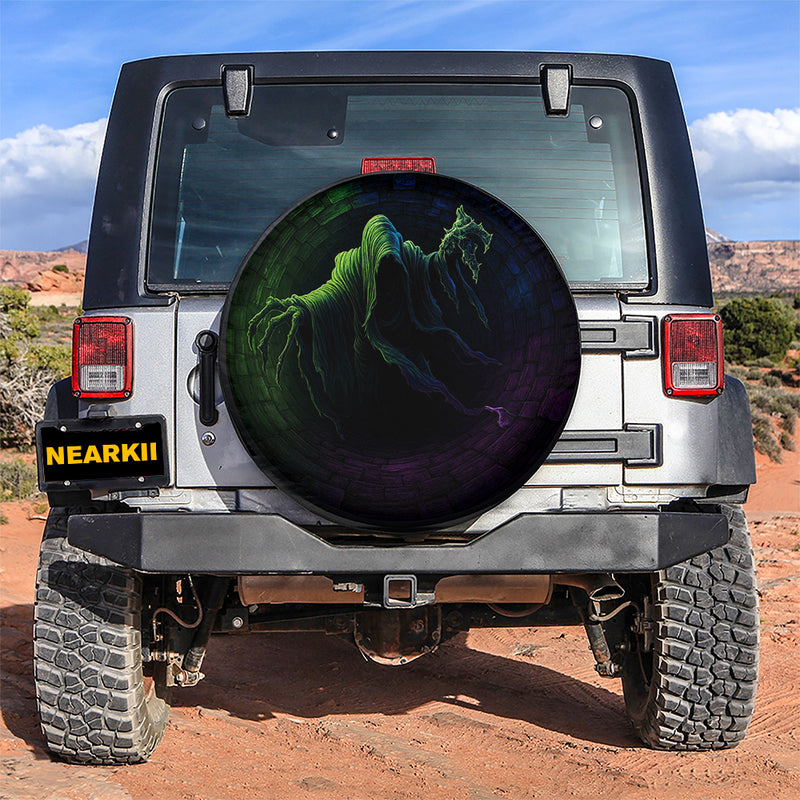 Glow in the Dark Ghost Jeep Car Spare Tire Cover