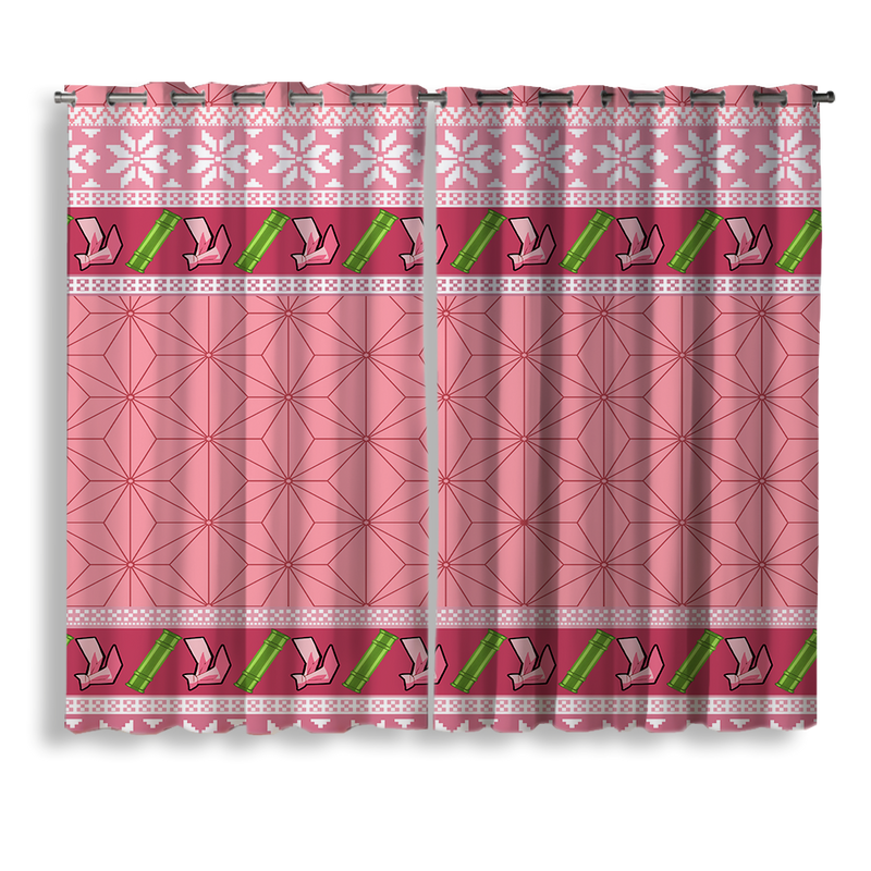 Demon Slayer Nezuko Window Curtain