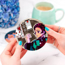 Demon Slayer Tanjiro Kamado Ceramic Drink Coasters