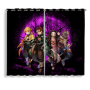 Demon Slayer Team Pink Moonlight Anime Window Curtain